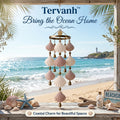 Tervanh™ Blush Tide Pastel Seashell Wind Chime - hero