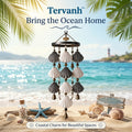 Tervanh™ Dusk and Drift Two-Tone Seashell Wind Chime - hero