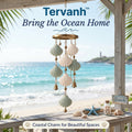 Tervanh™ Seafoam Whisper Three-Tier Seashell Wind Chime - hero